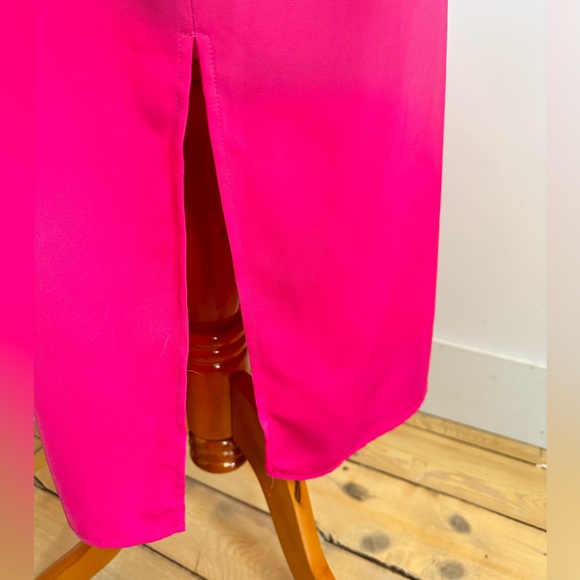 3/$15 Lila Rose Fuchsia Summer midi Dress - Picture 5 of 8